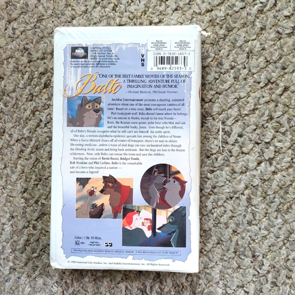 Balto vhs movie